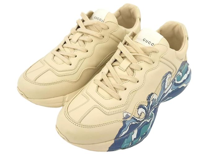 Gucci Messing-Sneaker Braun