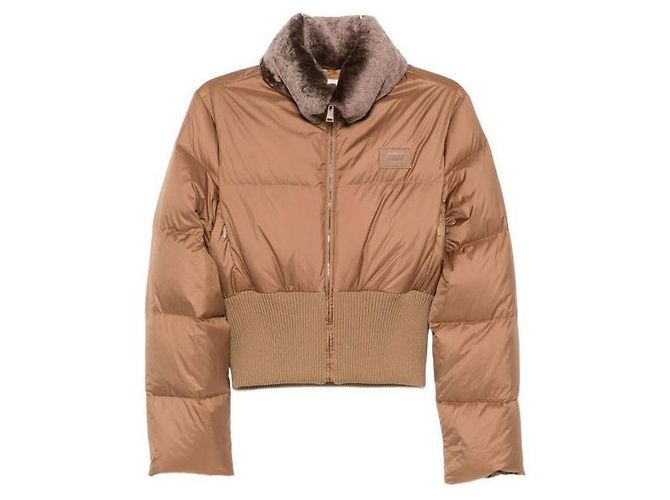Fendi Puffer Jacket Brown