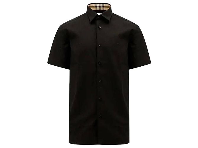 Burberry Sheffield Kurzarmhemd Schwarz
