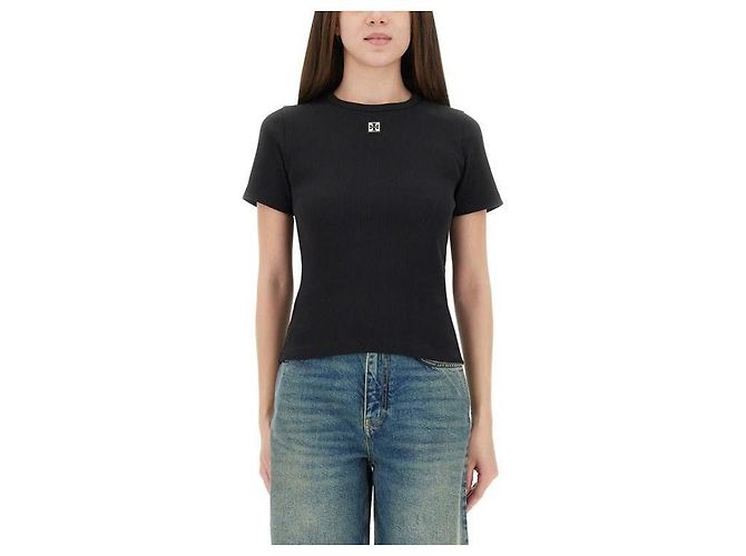 Tory Burch Baumwoll-Ripp-Logo-T-Shirt