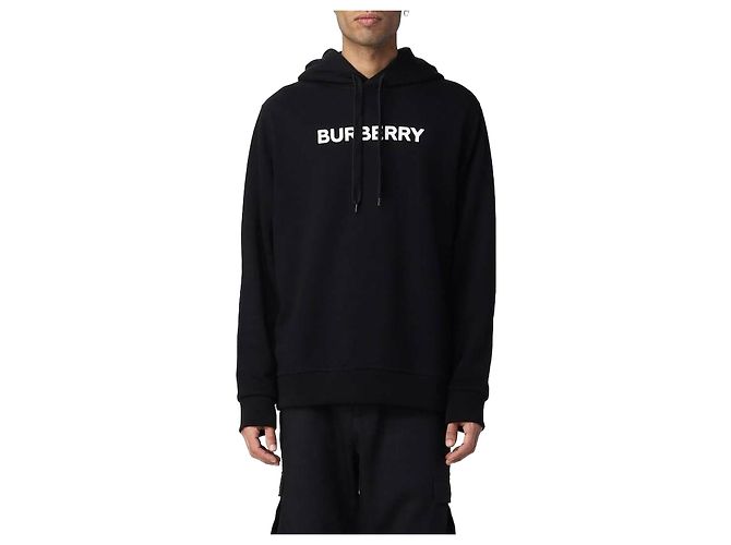Burberry Sudadera de algodón con estampado de logo
