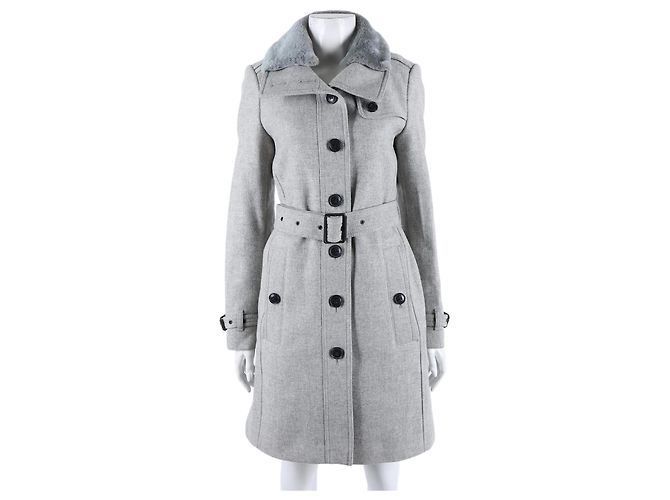 Burberry Brit Fur Coat Brown