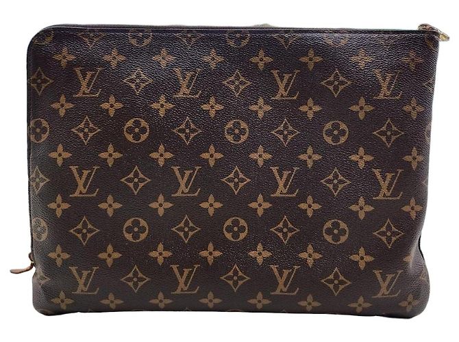 Louis Vuitton Pochette en toile monogramme Marron