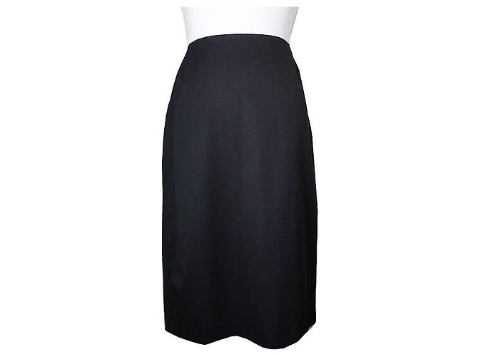 Escada Schwarze Wollmischung Rock