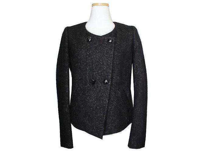 Giacca in misto angora nera Isabel Marant Nero