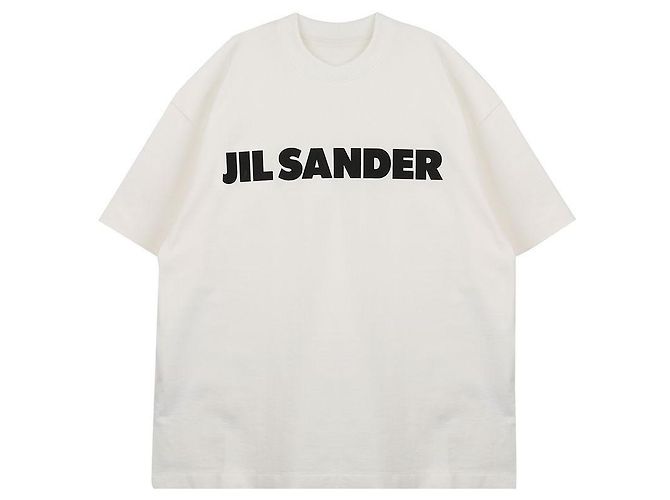 Jil Sander Logo T-Shirt Weiß