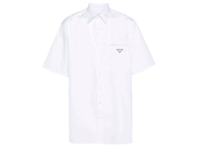 Prada Camicia a maniche corte in popeline