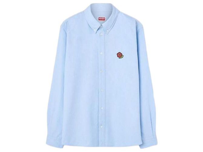 Kenzo Camicia Oxford Pop Blu