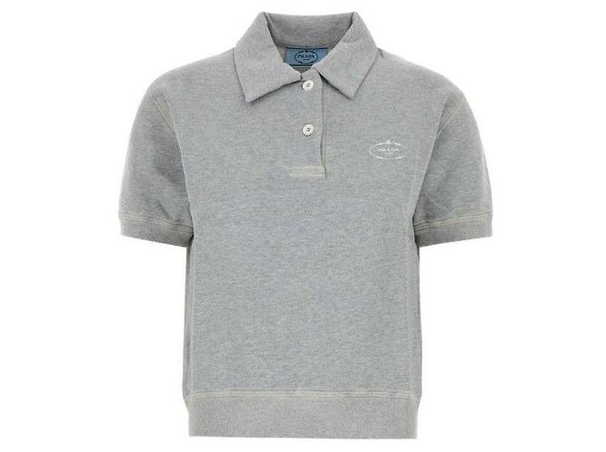 Prada Baumwollpullover mit Rundhalsausschnitt Braun 