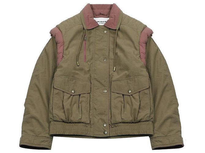 Isabel Marant Button Drawstring Jacket Brown