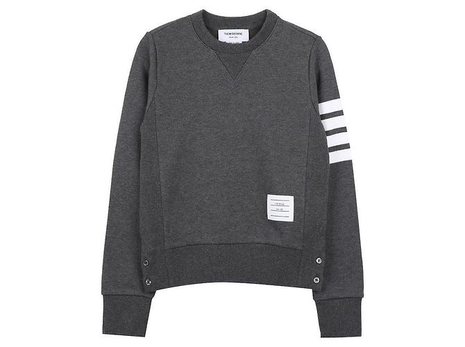 Thom Browne Klassischer Loopback-Sweatshirt Braun 