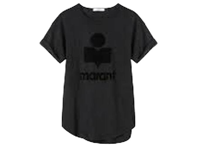 Isabel Marant Leinen T-Shirt mit Logo