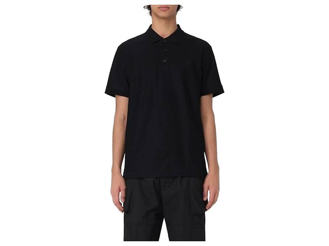 Burberry Polohemd aus Baumwolle Schwarz