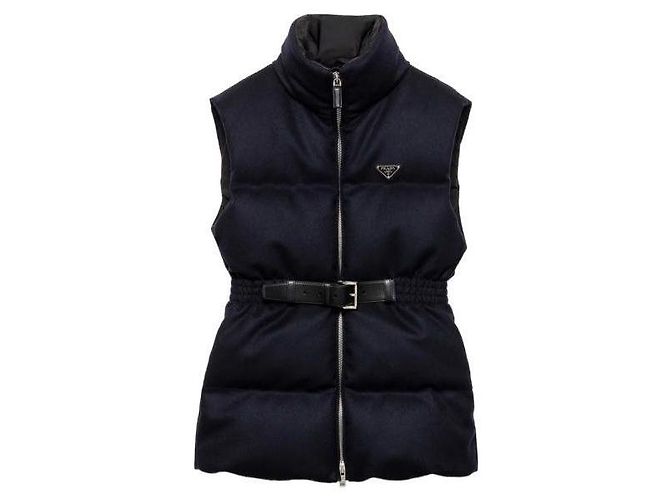 Prada Wool Down Vest SOOO Blue