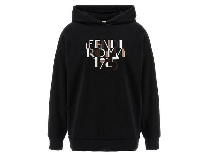 Fendi Kapuzenpullover Schwarz 