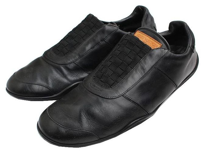 Louis Vuitton Mocassini in pelle nera per uomini Nero