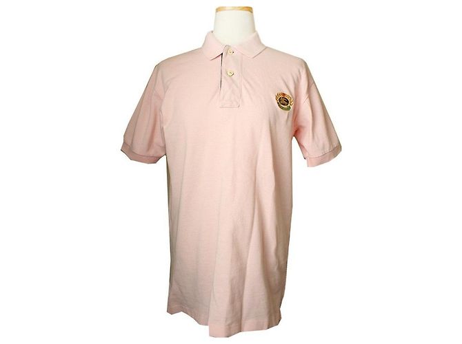 Burberry Kurzarm-Piqué-Shirt in Hellrosa Pink