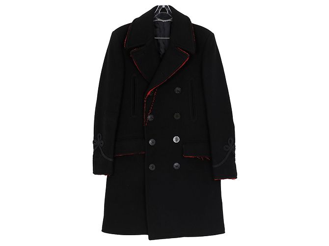 Givenchy Double Breasted Coat Size Black