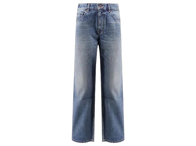 Céline Jeans bootcut en algodón lavado Azul 
