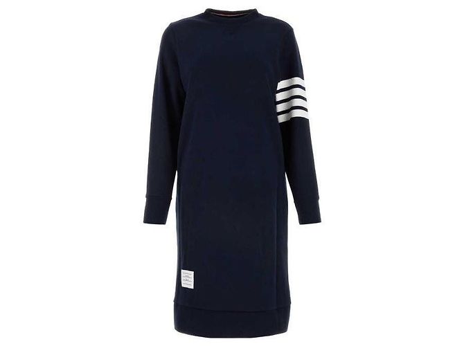 Thom Browne Stripe RWB Tab Loopback Dress