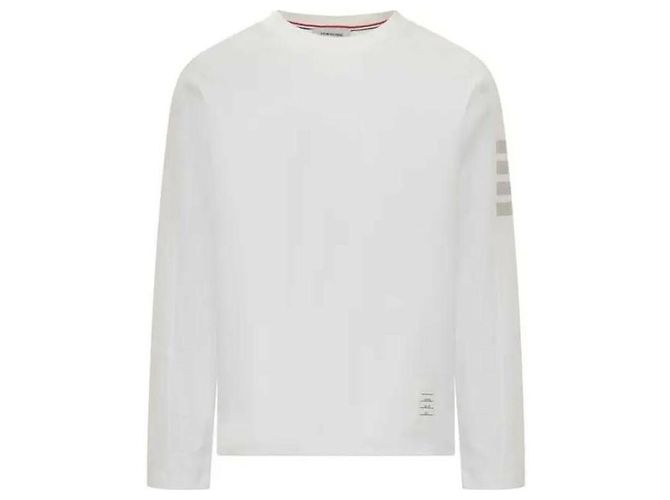Thom Browne Cotton Bar Long Sleeve T-Shirt