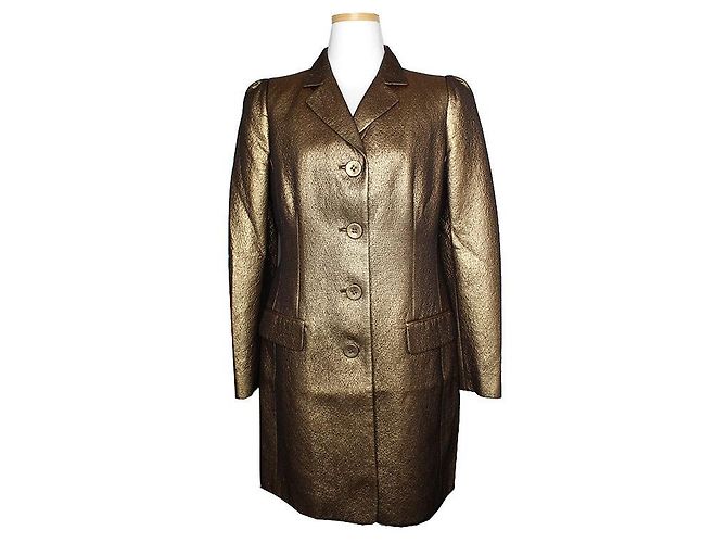 Moschino Giacca Lunga Goldi Chip e Chic D'oro