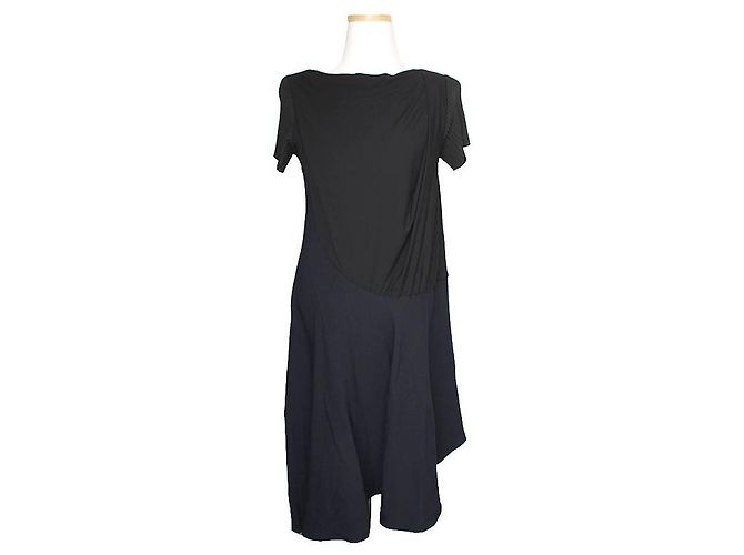 Balenciaga Schwarzes asymmetrisches Kleid