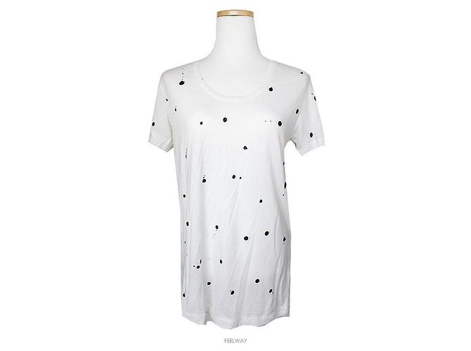 Rag & Bone White Stain T-shirt Weiß 