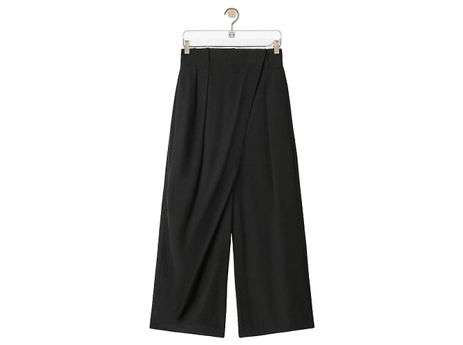 Loewe Pantalones de Algodón Cortos Envueltos Negros
