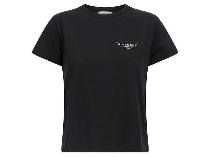 Givenchy T-Shirt mit Stempelprint Schwarz 