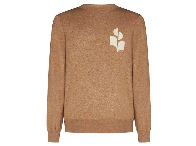 Isabel Marant Pullover mit Logo Braun 