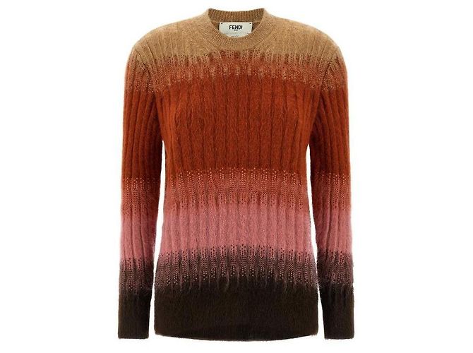 Fendi Mehrfarbiger Pullover Mehrfarben 