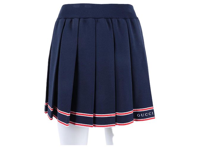 Gucci Stretch-Strickrock Blau