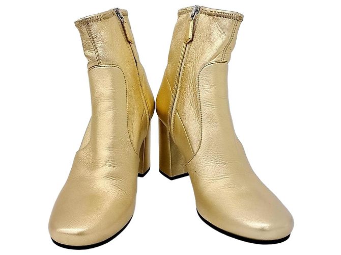 Bottines Prada Doré