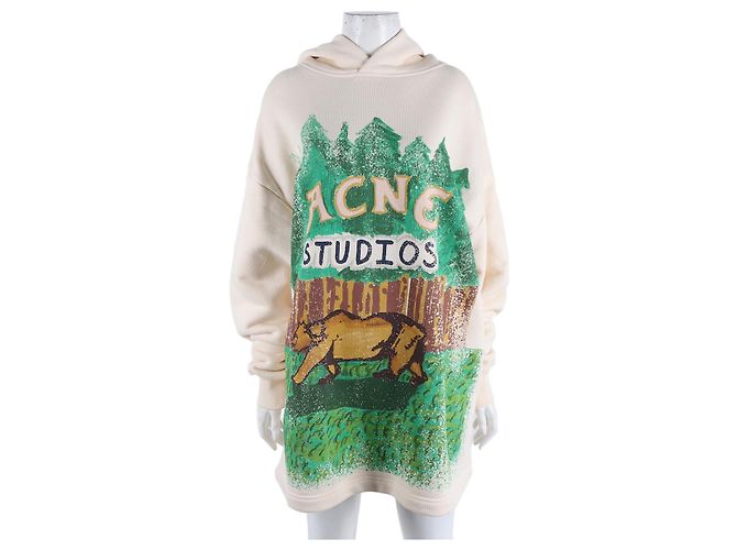 Acne Studios Kapuzenpullover mit langen Ärmeln Braun 