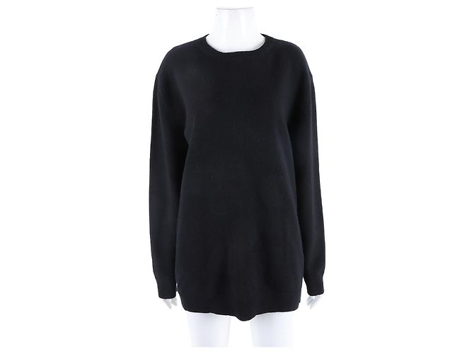 Valentino Langarm-Strickpullover Schwarz 