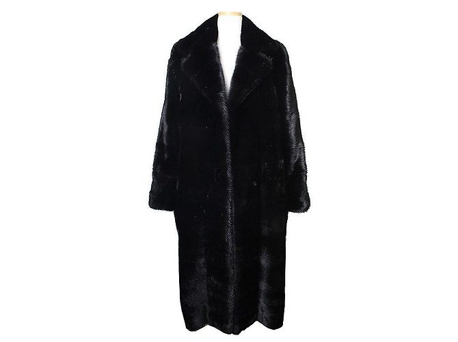 Valentino Mink Pelzmant Schwarz