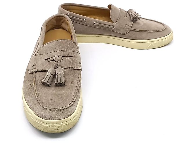 Mocassini in suede Brunello Cucinelli Marrone