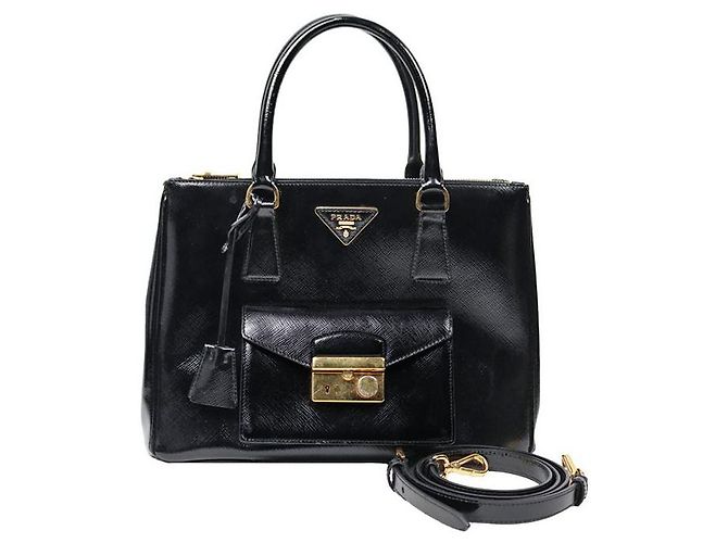 Prada Borsa Galleria Nera Nero 