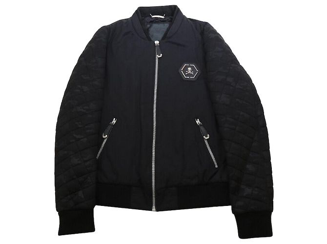 Philipp Plein Giacca trapuntata nera XL Nero