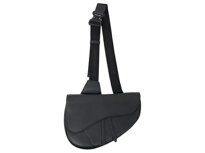 Dior Black Saddle Bag