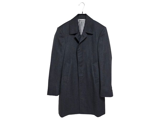 Thom Browne Herringbone Wool Overcoat