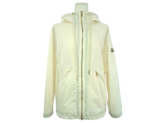 Giacca a vento con cappuccio Moncler Bianco