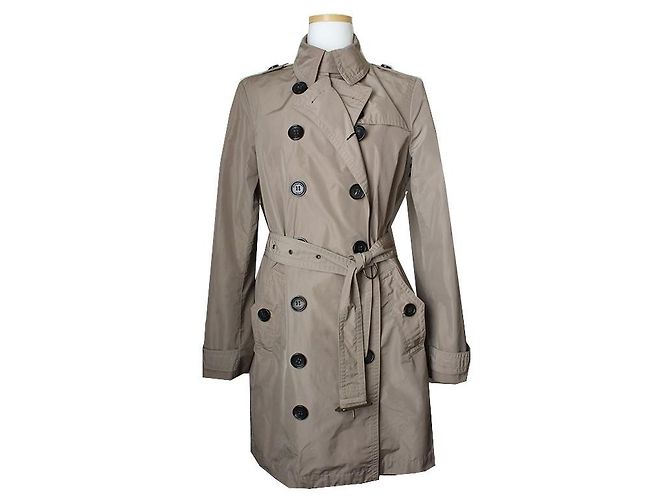 Burberry Khaki Trench Coat Brown