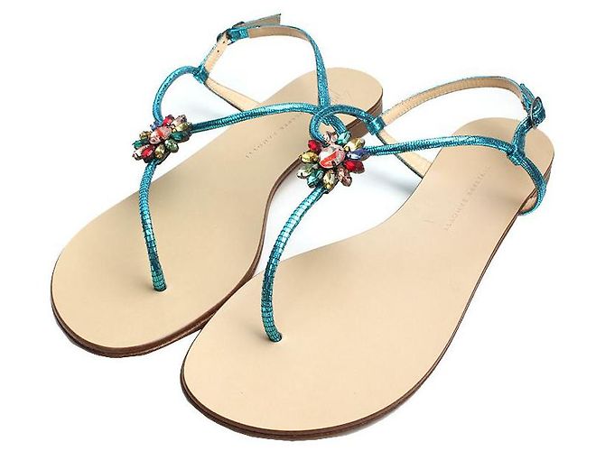Giuseppe Zanotti Multicolor Stone Sandals Multiple colors