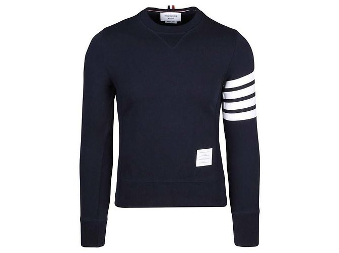 Thom Browne Suéter de malha Loopback RWB Stripe