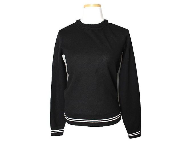 Schwarzes und weißes Strickoberteil von Isabel Marant
