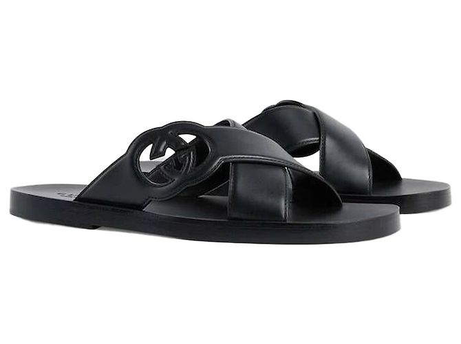Gucci Interlocking Slide Sandals