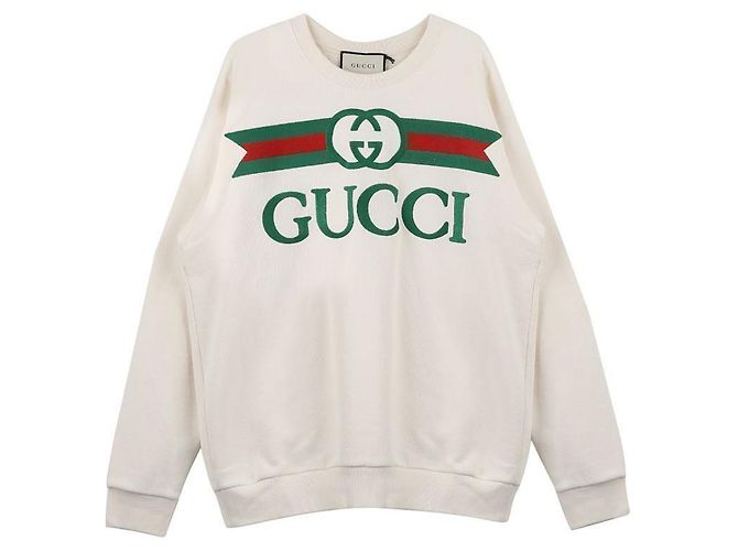 Gucci Oversized Logo Sweatshirt Weiß 