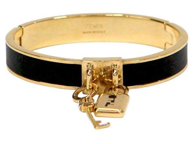 Fendi Metal Bangle Bracelet Golden